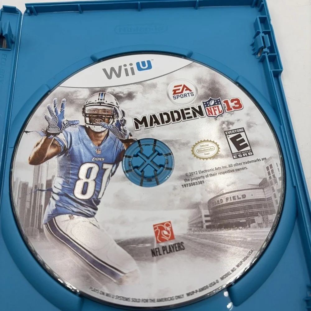 NFL Madden 2013‎ (Wii U) CIB Complete Tested & Works